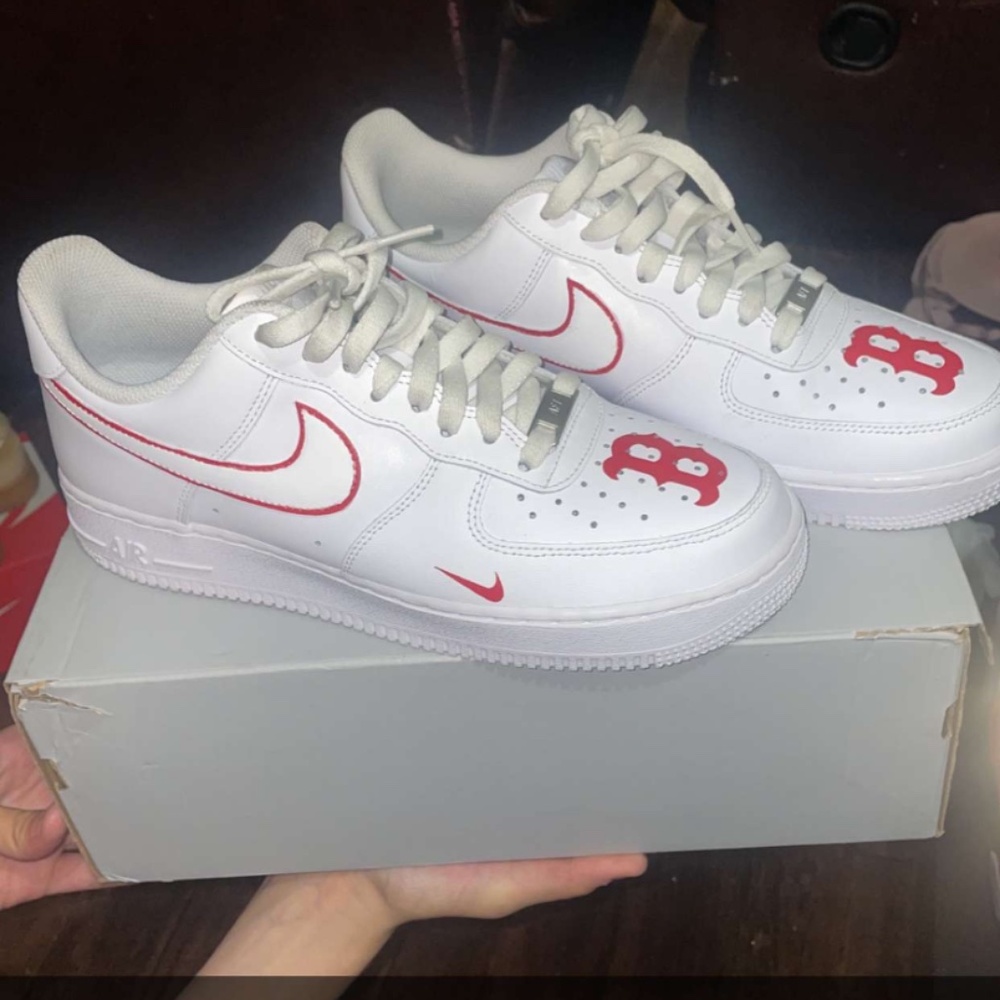 Custom Boston Red Socks Air Force 1